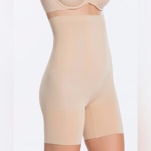 SPANX High-Waisted Shapewear Shorts - Nude